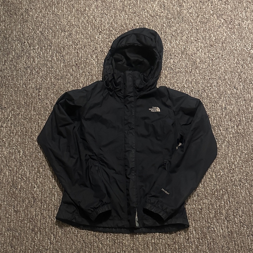 North Face Black Rain Jacket
